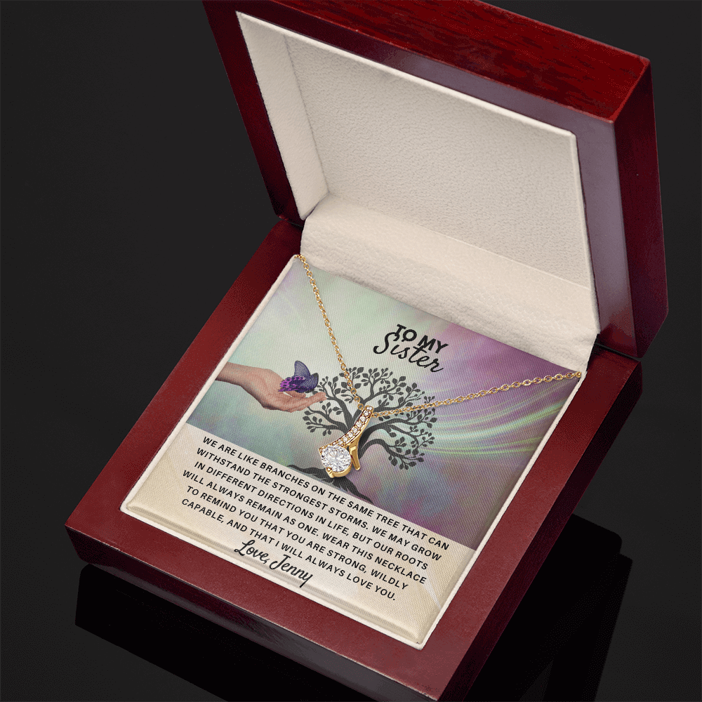 To My Sister - Personalized Gift Set - SSS4V2 Jewelry ShineOn Fulfillment