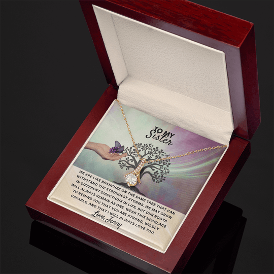 To My Sister - Personalized Gift Set - SSS4V2 Jewelry ShineOn Fulfillment