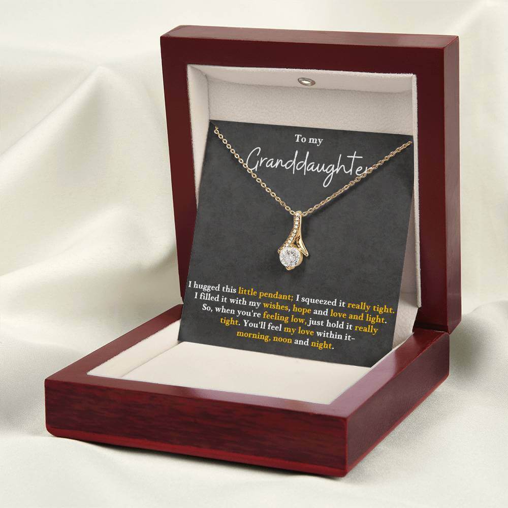 Granddaughter Necklace Gift – Alluring Beauty Pendant - IV25G