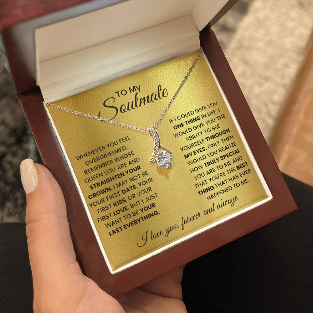 To My Soulmate - Alluring Beauty Gift Set - SSM2 Jewelry ShineOn Fulfillment 18K Yellow Gold Finish Luxury Box