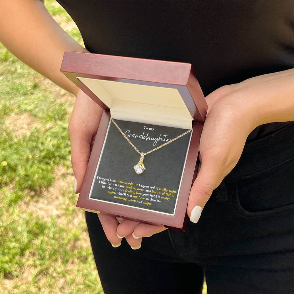 Granddaughter Necklace Gift – Alluring Beauty Pendant - IV25G