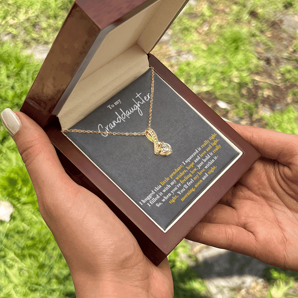 Granddaughter Necklace Gift – Alluring Beauty Pendant - IV25G
