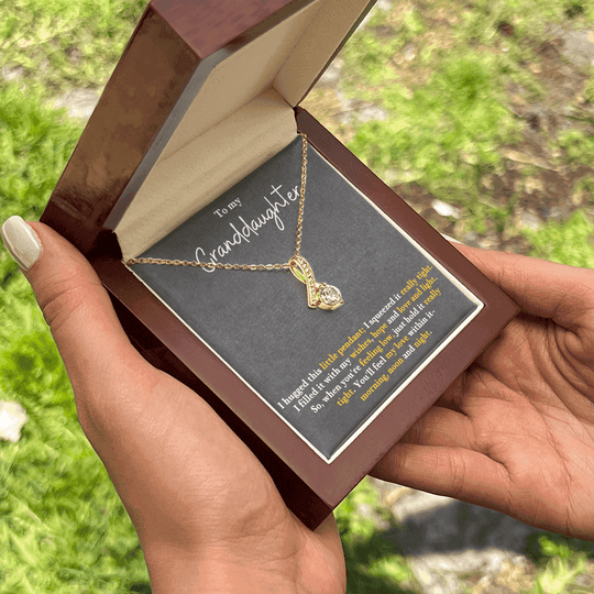 Granddaughter Necklace Gift – Alluring Beauty Pendant - IV25G