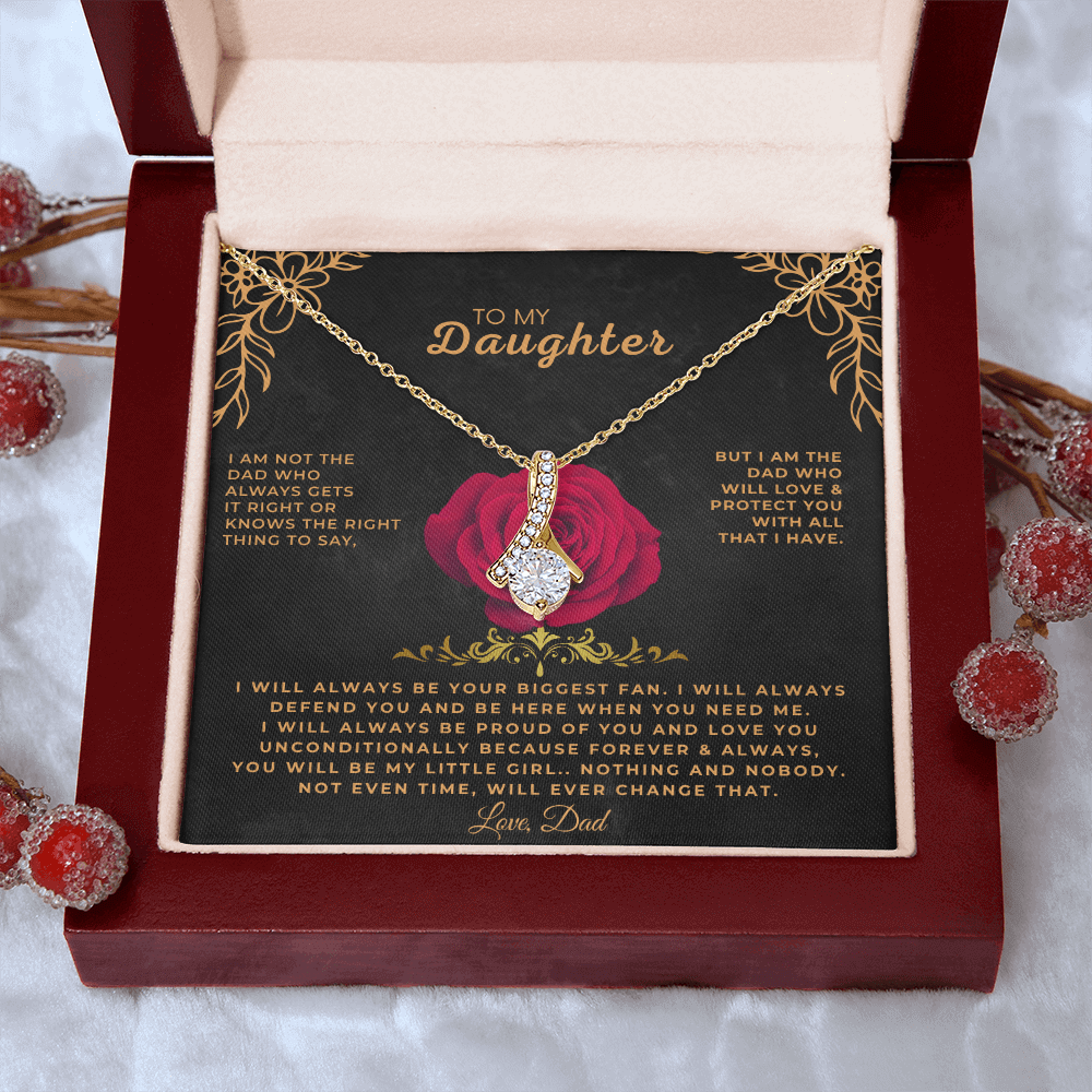 To My Daughter - Love Dad - Necklace Gift Set - SS318V16F Jewelry ShineOn Fulfillment