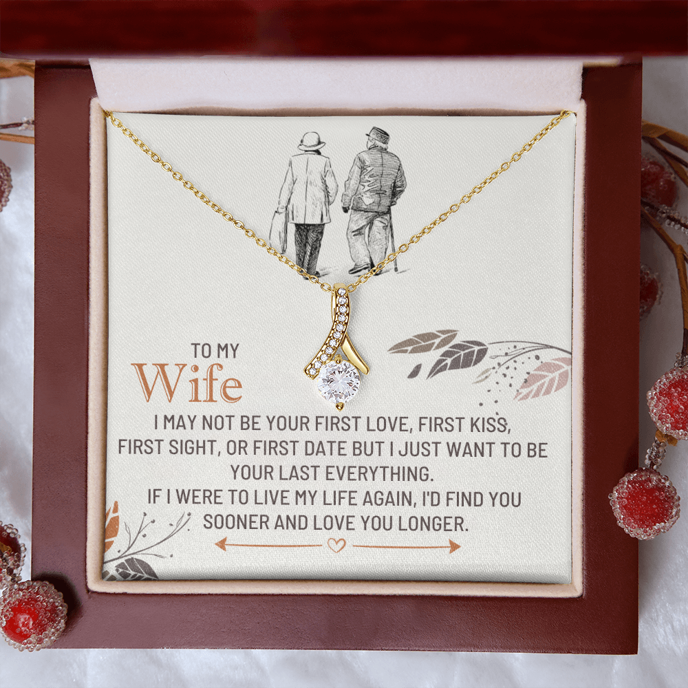 To My Wife - First Kiss - Beautiful Gift Set - SSW25 Jewelry ShineOn Fulfillment