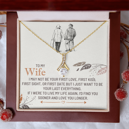 To My Wife - First Kiss - Beautiful Gift Set - SSW25 Jewelry ShineOn Fulfillment