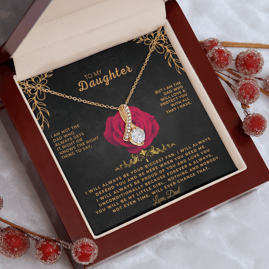 To My Daughter - Love Dad - Necklace Gift Set - SS318V16F Jewelry ShineOn Fulfillment