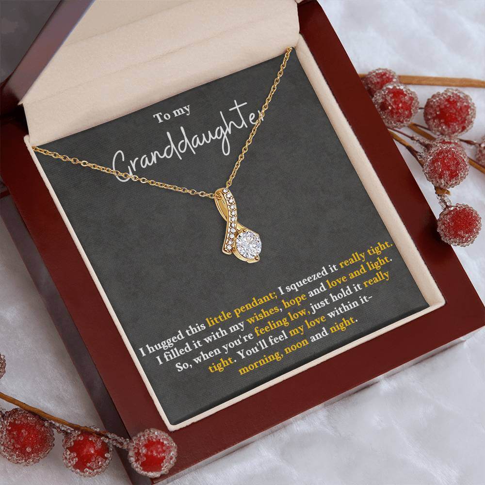 Granddaughter Necklace Gift – Alluring Beauty Pendant - IV25G