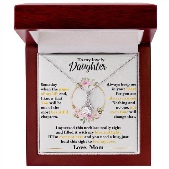 To My Lovely Daughter - Love Mom - Gift Set - SSD50 Jewelry ShineOn Fulfillment