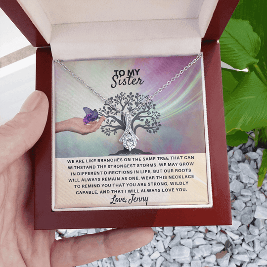 To My Sister - Personalized Gift Set - SSS4V2 Jewelry ShineOn Fulfillment