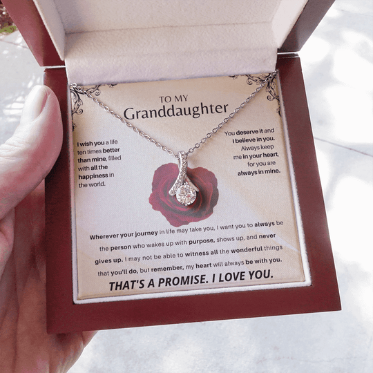 To My Granddaughter - Personalized Beautiful Gift Set - SSGD23V3 Jewelry ShineOn Fulfillment