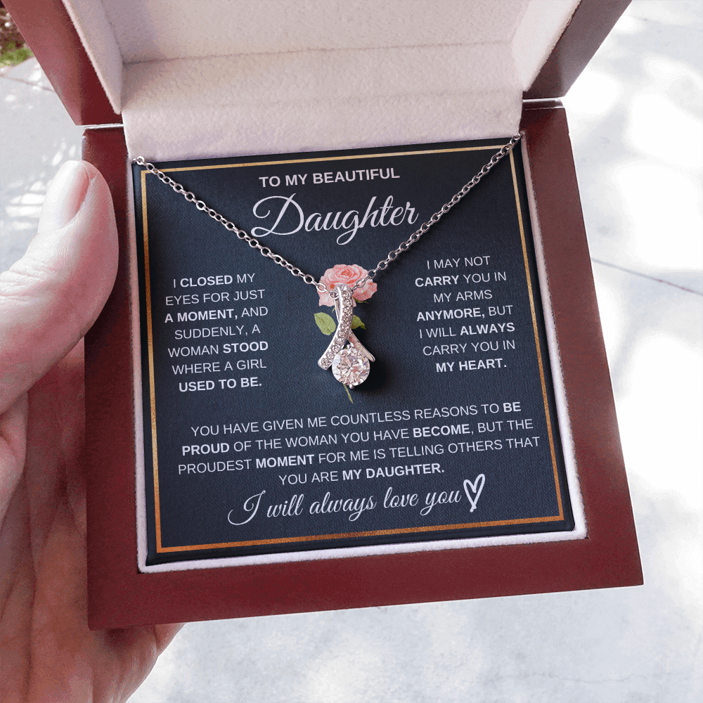 To My Beautiful Daughter - Pround Of You - Gift Set - SSD51 Jewelry ShineOn Fulfillment