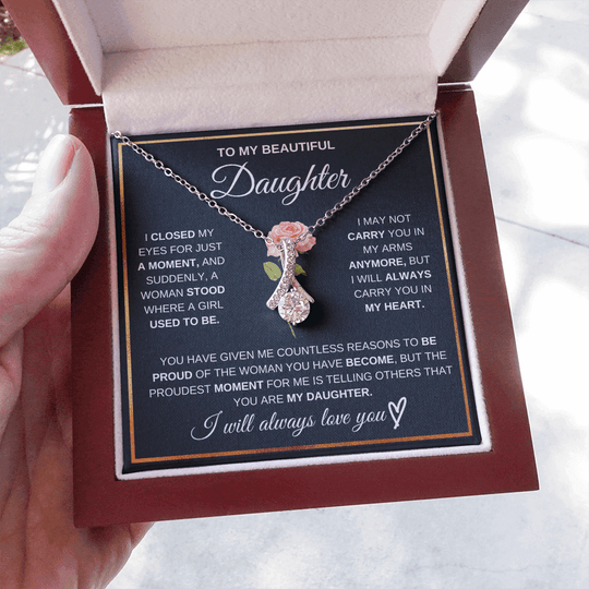 To My Beautiful Daughter - Pround Of You - Gift Set - SSD51 Jewelry ShineOn Fulfillment