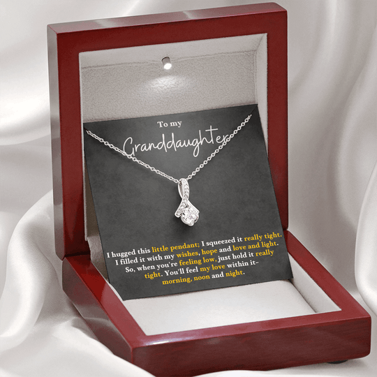 Granddaughter Necklace Gift – Alluring Beauty Pendant - IV25G