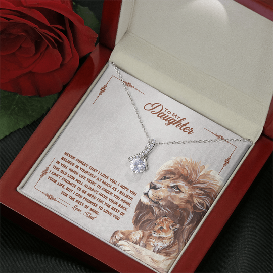 To My Daughter - Old Lion - Gift Set - SSD34V2 Jewelry ShineOn Fulfillment