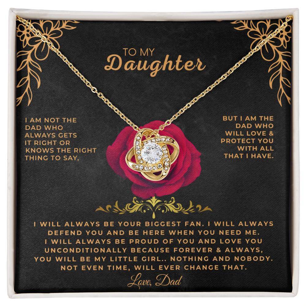 To My Daughter - Love Dad - Beautiful Gift Set - SS461V16 Jewelry ShineOn Fulfillment 18K Yellow Gold Finish Standard Box