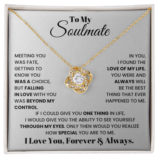 To My Soulmate - Beautiful Gift Set - SSS1 Jewelry ShineOn Fulfillment