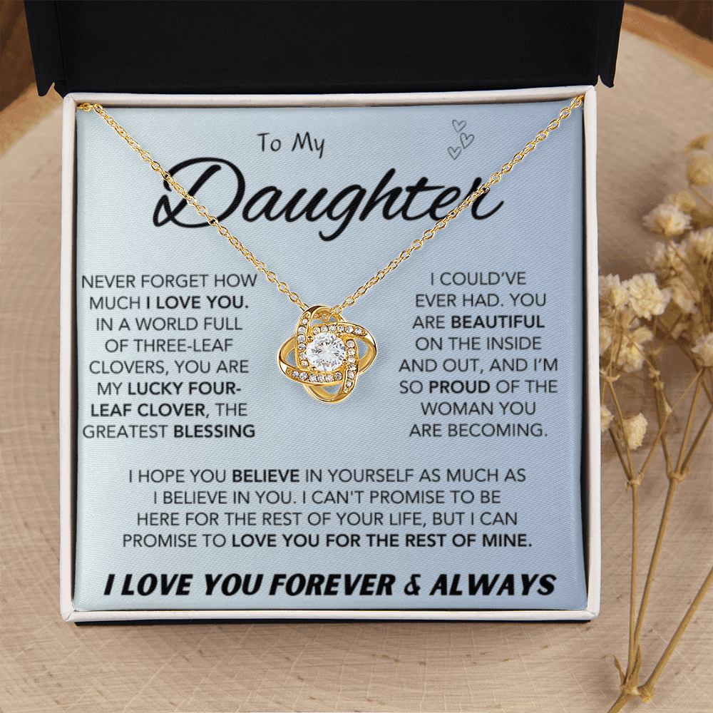 To My Daughter Necklace – Meaningful Gift for Daughter - IV56D
