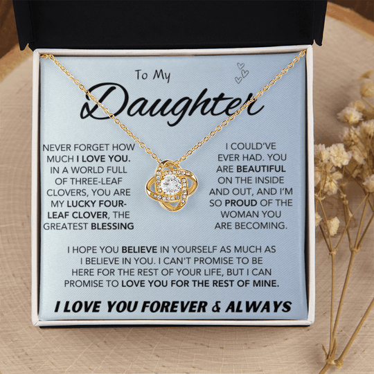 To My Daughter Necklace – Meaningful Gift for Daughter - IV56D