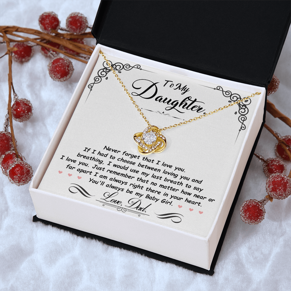To My Daughter - Last Breath - Beautiful Gift Set - SSD31 Jewelry ShineOn Fulfillment