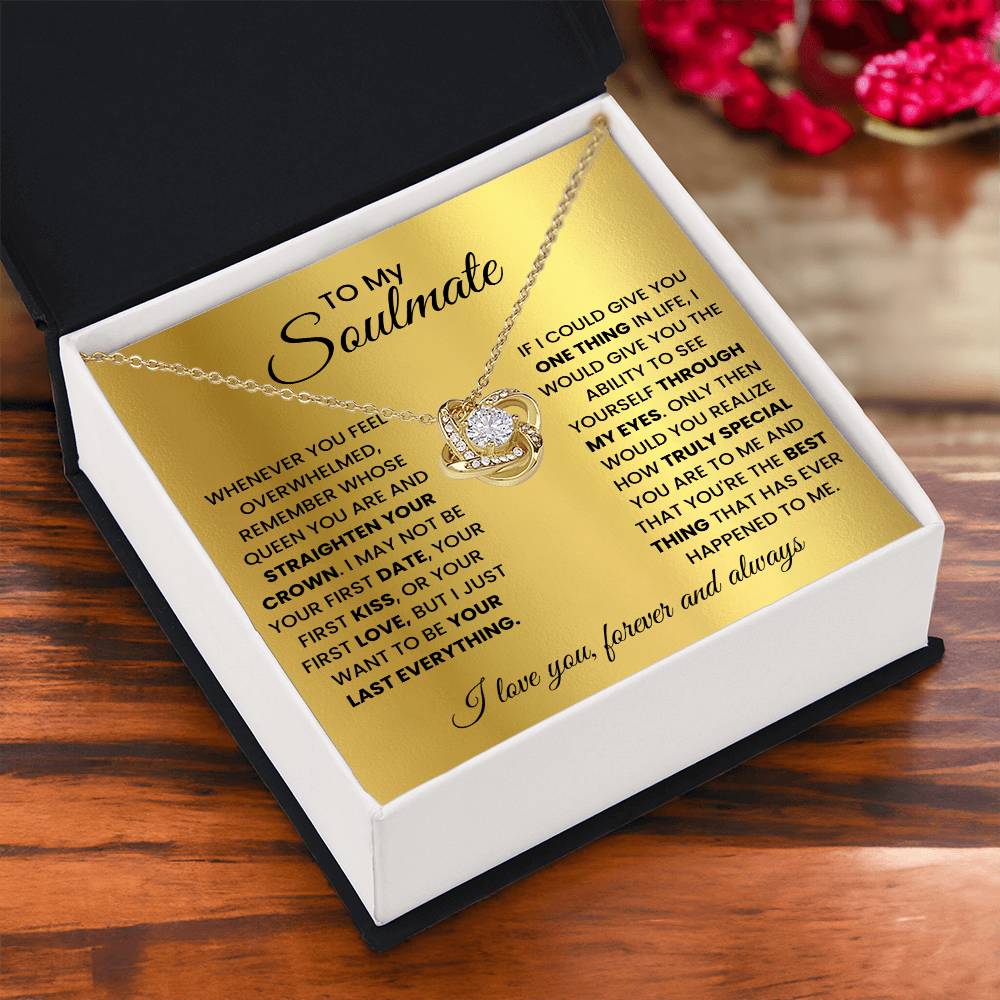 To My Soulmate - Beautiful Gift Set - SSSM2 Jewelry ShineOn Fulfillment 18K Yellow Gold Finish Standard Box