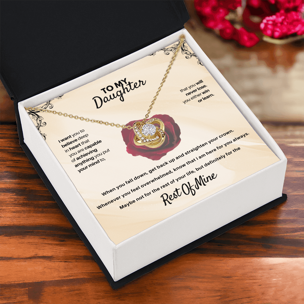 To My Daughter - Rest Of Mine - Beautiful Gift Set - SSD30V1 Jewelry ShineOn Fulfillment
