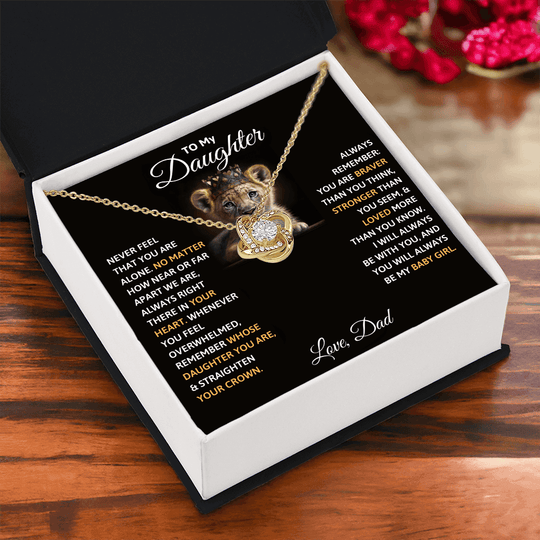 To My Daughter Necklace - Beautiful Gift Set - IV452 [ALMOST SOLD OUT]