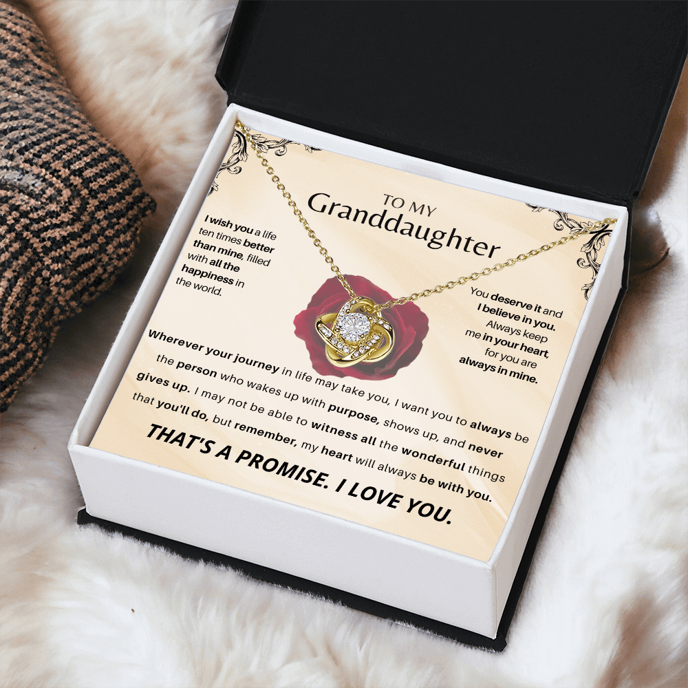 To My Granddaughter - Love Knot Gift Set - SSGD23V2 Jewelry ShineOn Fulfillment