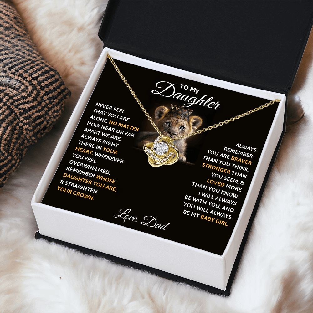 To My Daughter Necklace - Beautiful Gift Set - IV452 [ALMOST SOLD OUT]