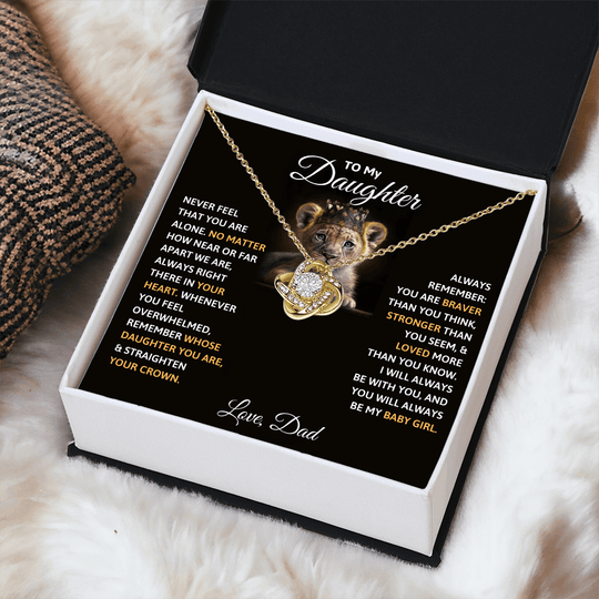 To My Daughter Necklace - Beautiful Gift Set - IV452 [ALMOST SOLD OUT]