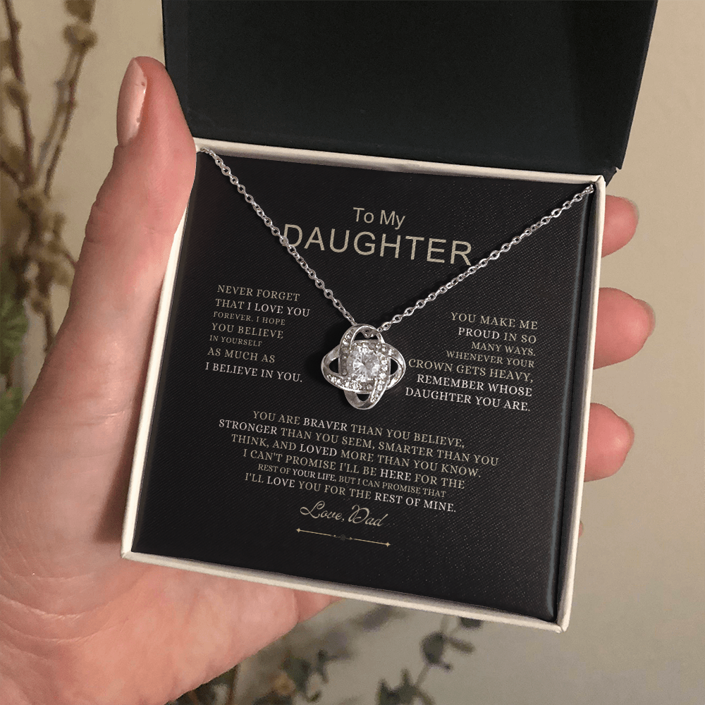 To My Daughter - Love Dad - Beautiful Gift Set - SS490V4 Jewelry ShineOn Fulfillment