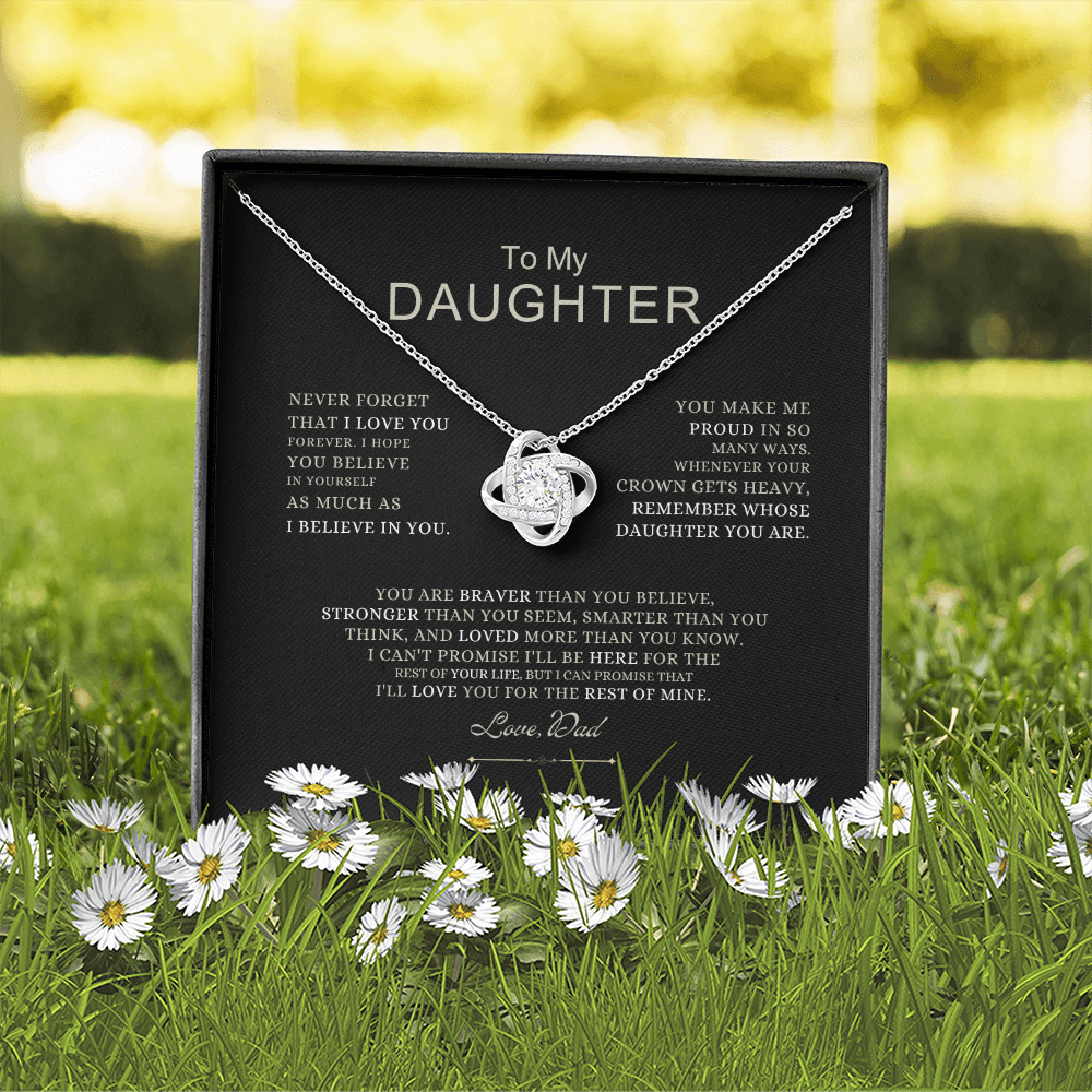 To My Daughter - Love Dad - Beautiful Gift Set - SS490V4 Jewelry ShineOn Fulfillment