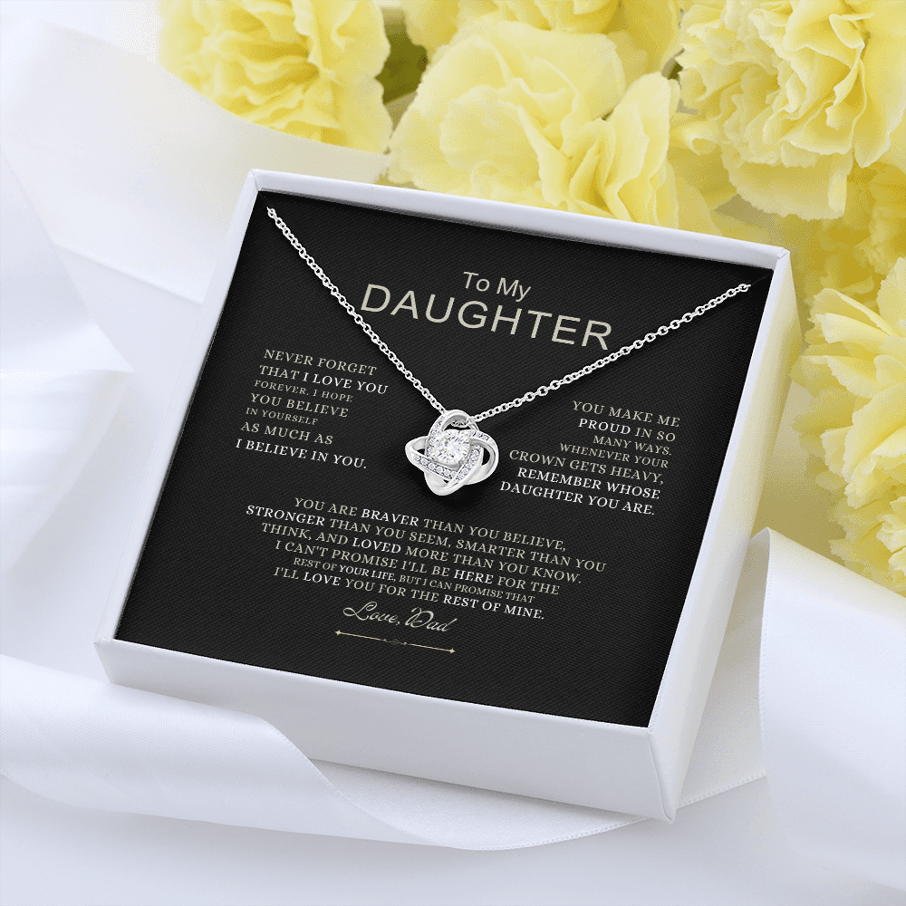 To My Daughter - Love Dad - Beautiful Gift Set - SS490V4 Jewelry ShineOn Fulfillment