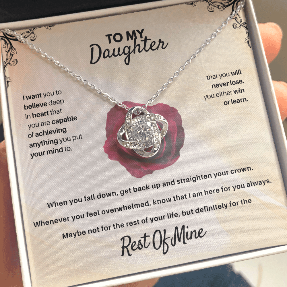 To My Daughter - Rest Of Mine - Beautiful Gift Set - SSD30V1 Jewelry ShineOn Fulfillment