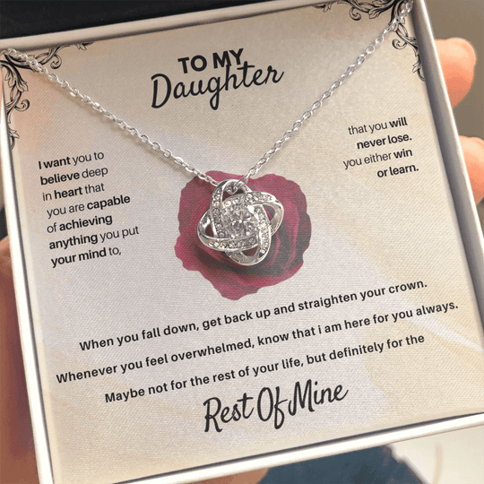 To My Daughter - Rest Of Mine - Beautiful Gift Set - SSD30V1 Jewelry ShineOn Fulfillment