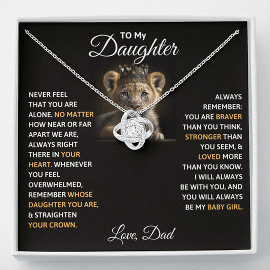 To My Daughter Necklace - Beautiful Gift Set - IV452 [ALMOST SOLD OUT]