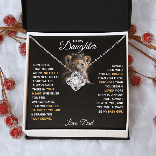 To My Daughter Necklace - Beautiful Gift Set - IV452 [ALMOST SOLD OUT]