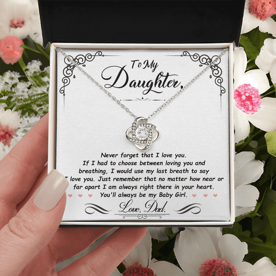 To My Daughter - Last Breath - Beautiful Gift Set - SSD31 Jewelry ShineOn Fulfillment