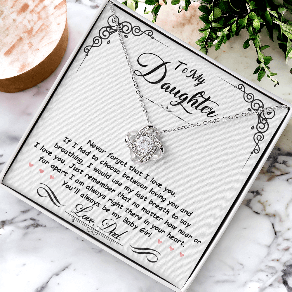 To My Daughter - Last Breath - Beautiful Gift Set - SSD31 Jewelry ShineOn Fulfillment
