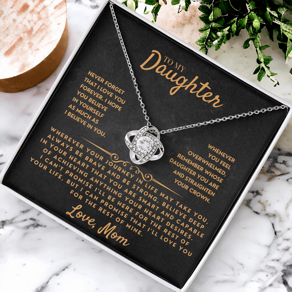 [ALMOST SOLD OUT] To My Daughter - Love Mom - Beautiful Gift Set - SS46DV17 Jewelry ShineOn Fulfillment