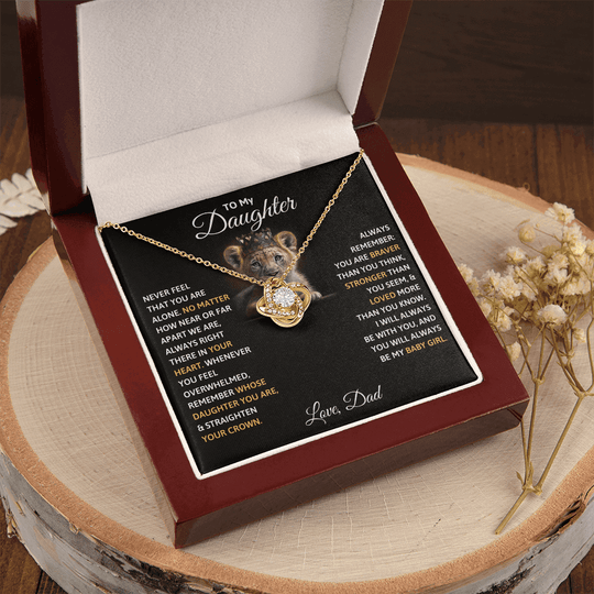 To My Daughter Necklace - Beautiful Gift Set - IV452 [ALMOST SOLD OUT]