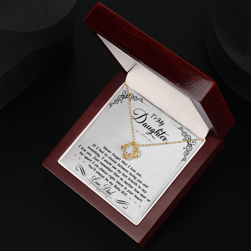 To My Daughter - Last Breath - Beautiful Gift Set - SSD31 Jewelry ShineOn Fulfillment