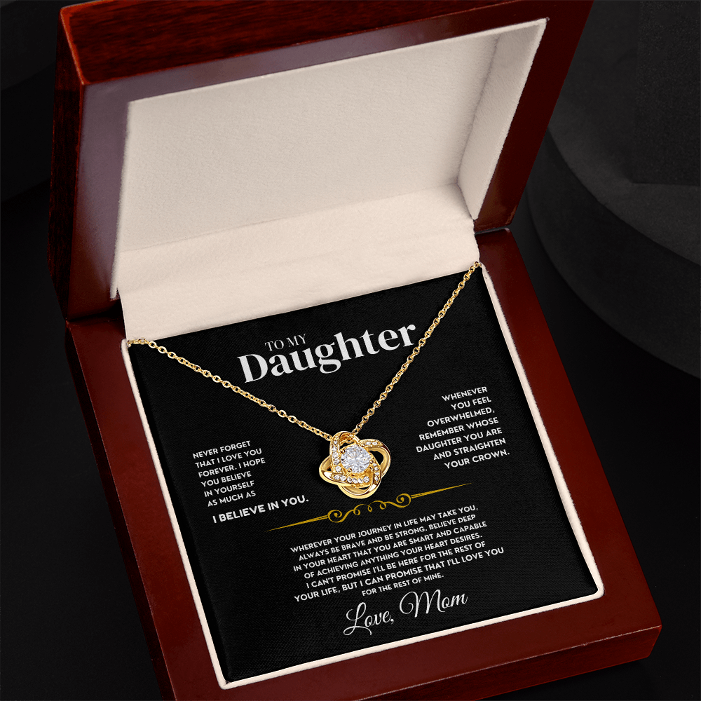 [ALMOST SOLD OUT] To My Daughter - Love Mom - Beautiful Gift Set - SS461 Jewelry ShineOn Fulfillment