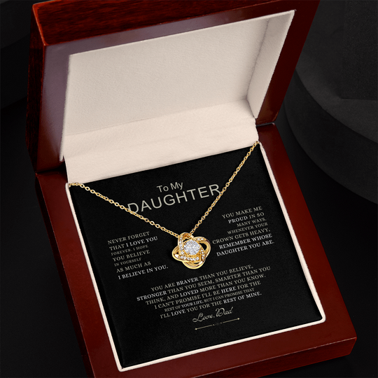 To My Daughter - Love Dad - Beautiful Gift Set - SS490V4 Jewelry ShineOn Fulfillment