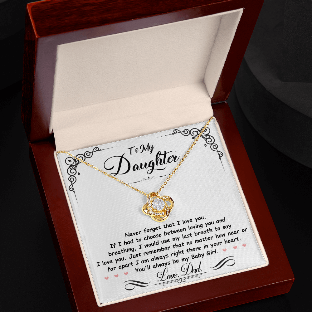 To My Daughter - Last Breath - Beautiful Gift Set - SSD31 Jewelry ShineOn Fulfillment