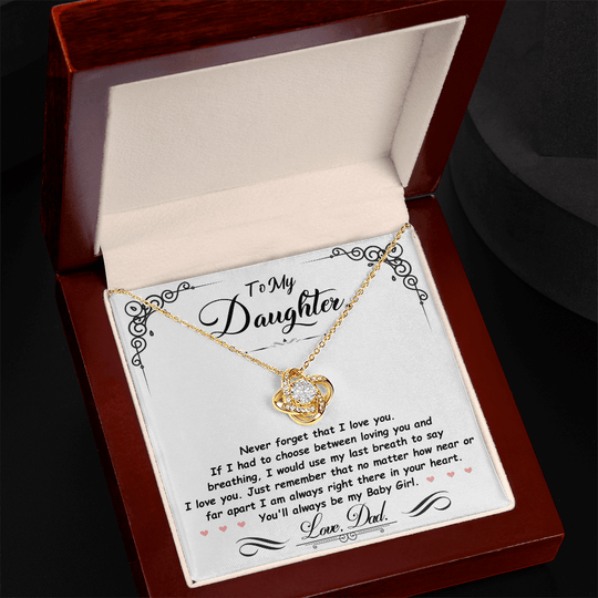 To My Daughter - Last Breath - Beautiful Gift Set - SSD31 Jewelry ShineOn Fulfillment