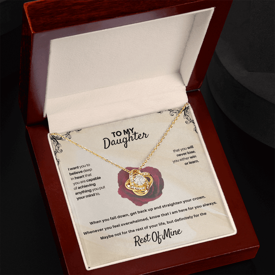 To My Daughter - Rest Of Mine - Beautiful Gift Set - SSD30V1 Jewelry ShineOn Fulfillment