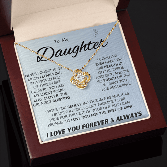To My Daughter Necklace – Meaningful Gift for Daughter - IV56D