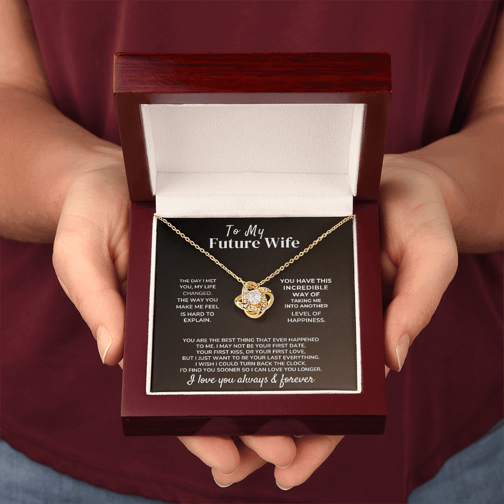 Sentimental fiancée appreciation forever love keepsake from USA displayed in a gift box for future wife.