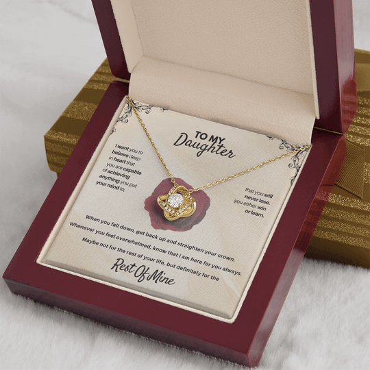 To My Daughter - Rest Of Mine - Beautiful Gift Set - SSD30V1 Jewelry ShineOn Fulfillment